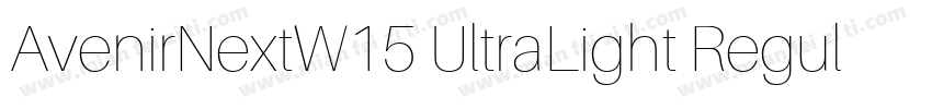 AvenirNextW15 UltraLight Regular字体转换